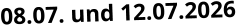 08.07. und 12.07.2026